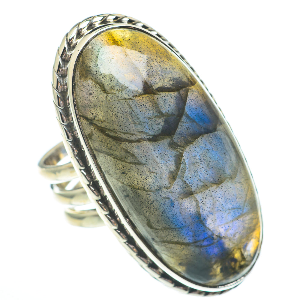 Labradorite Rings handcrafted by Ana Silver Co - RING61495