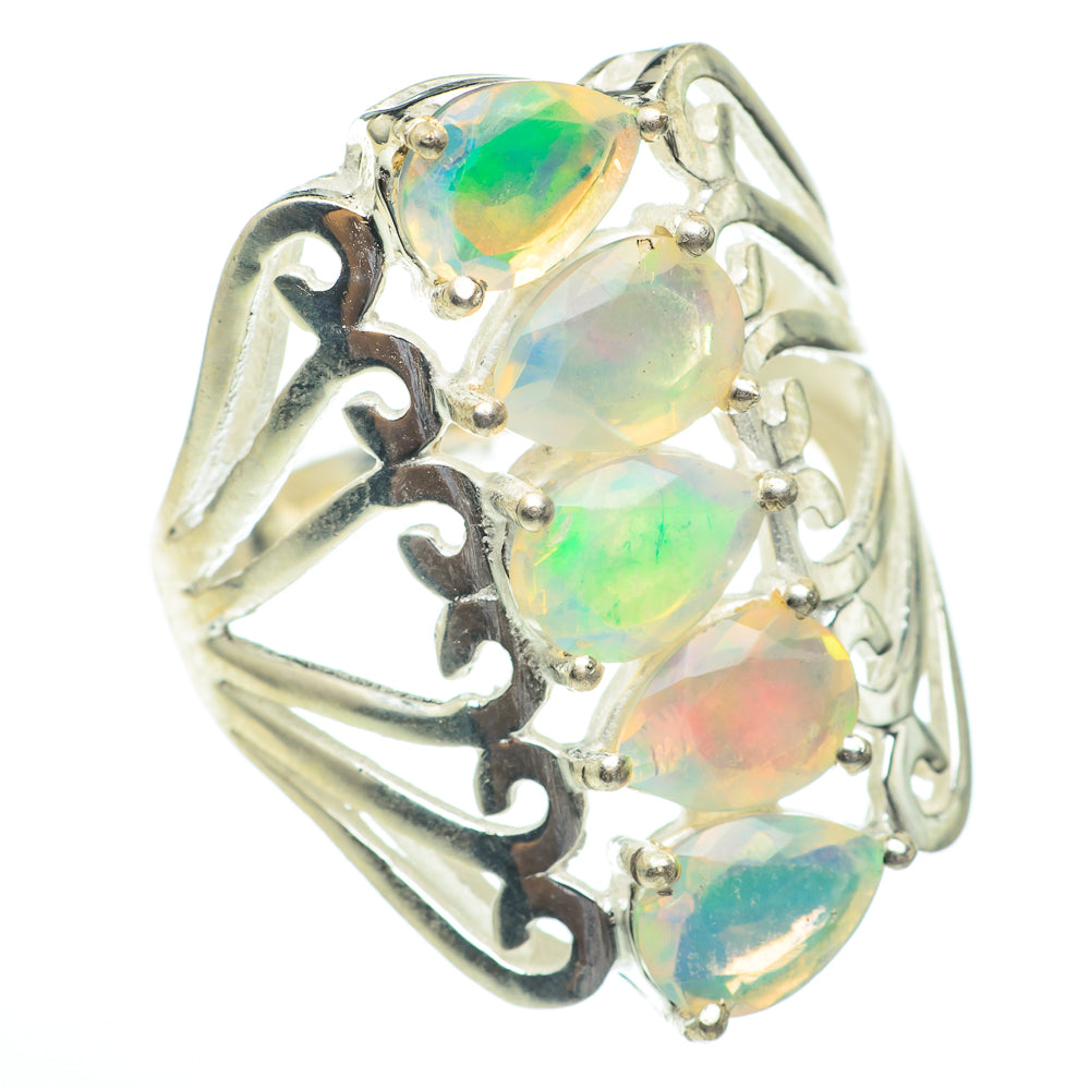Ethiopian Opal Rings handcrafted by Ana Silver Co - RING61503
