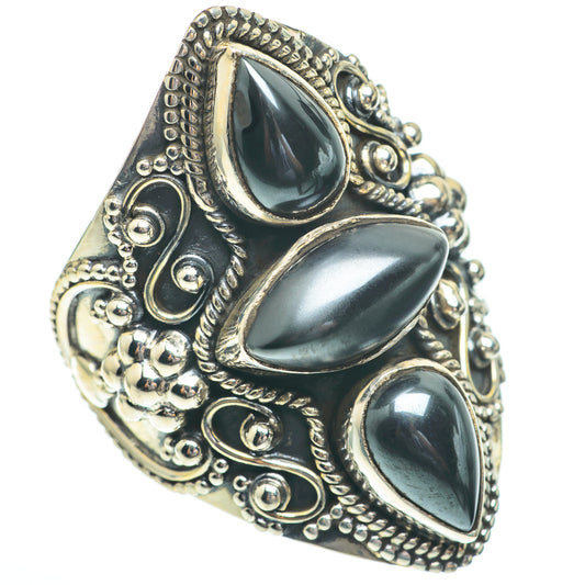 Hematite Rings handcrafted by Ana Silver Co - RING61504