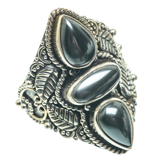 Hematite Rings handcrafted by Ana Silver Co - RING61505