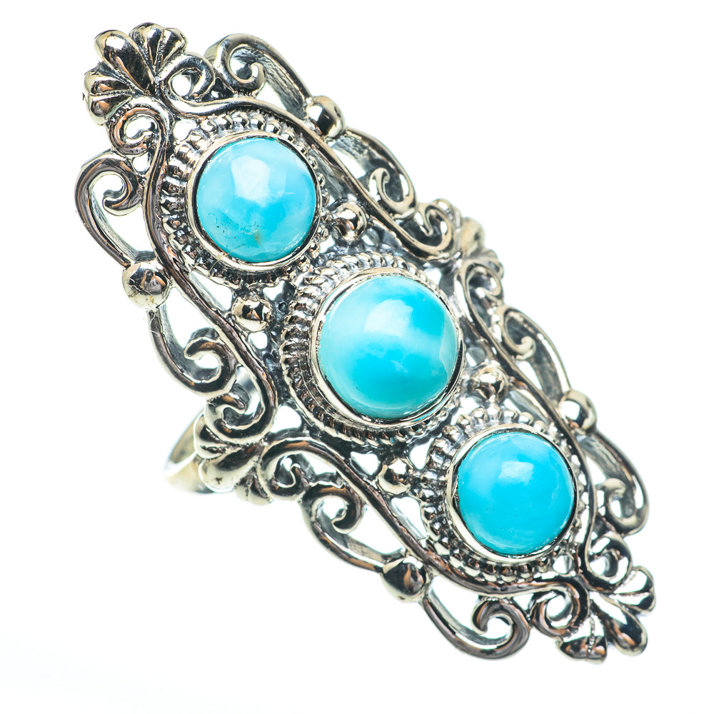 Larimar Rings handcrafted by Ana Silver Co - RING61506