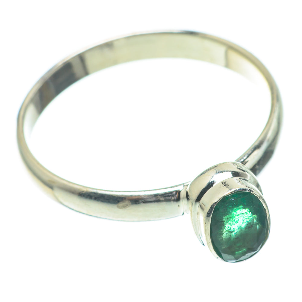 Zambian Emerald Rings handcrafted by Ana Silver Co - RING61509