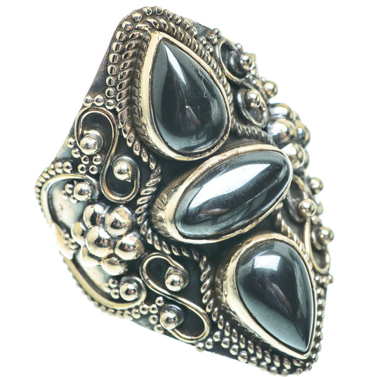Hematite Rings handcrafted by Ana Silver Co - RING61511