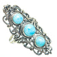 Larimar Rings handcrafted by Ana Silver Co - RING61513