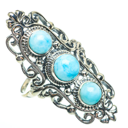Larimar Rings handcrafted by Ana Silver Co - RING61513