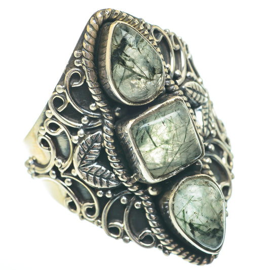 Tourmalinated Quartz Rings handcrafted by Ana Silver Co - RING61516