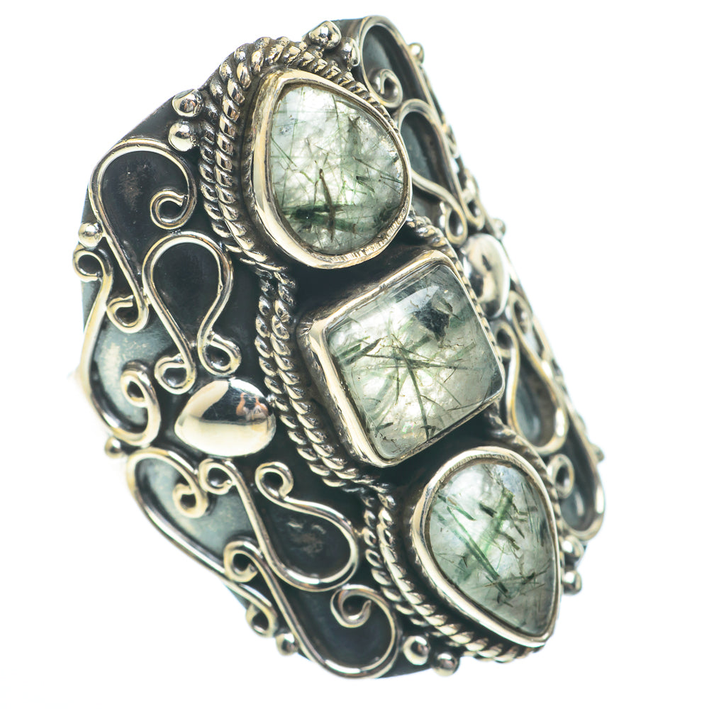 Tourmalinated Quartz Rings handcrafted by Ana Silver Co - RING61532