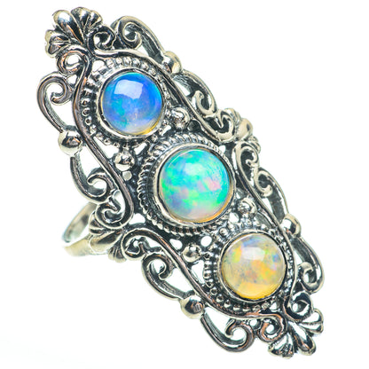 Ethiopian Opal Rings handcrafted by Ana Silver Co - RING61536
