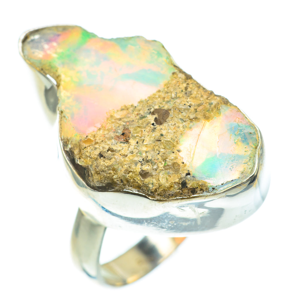 Ethiopian Opal Rings handcrafted by Ana Silver Co - RING61537