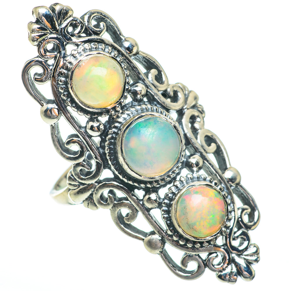 Ethiopian Opal Rings handcrafted by Ana Silver Co - RING61539