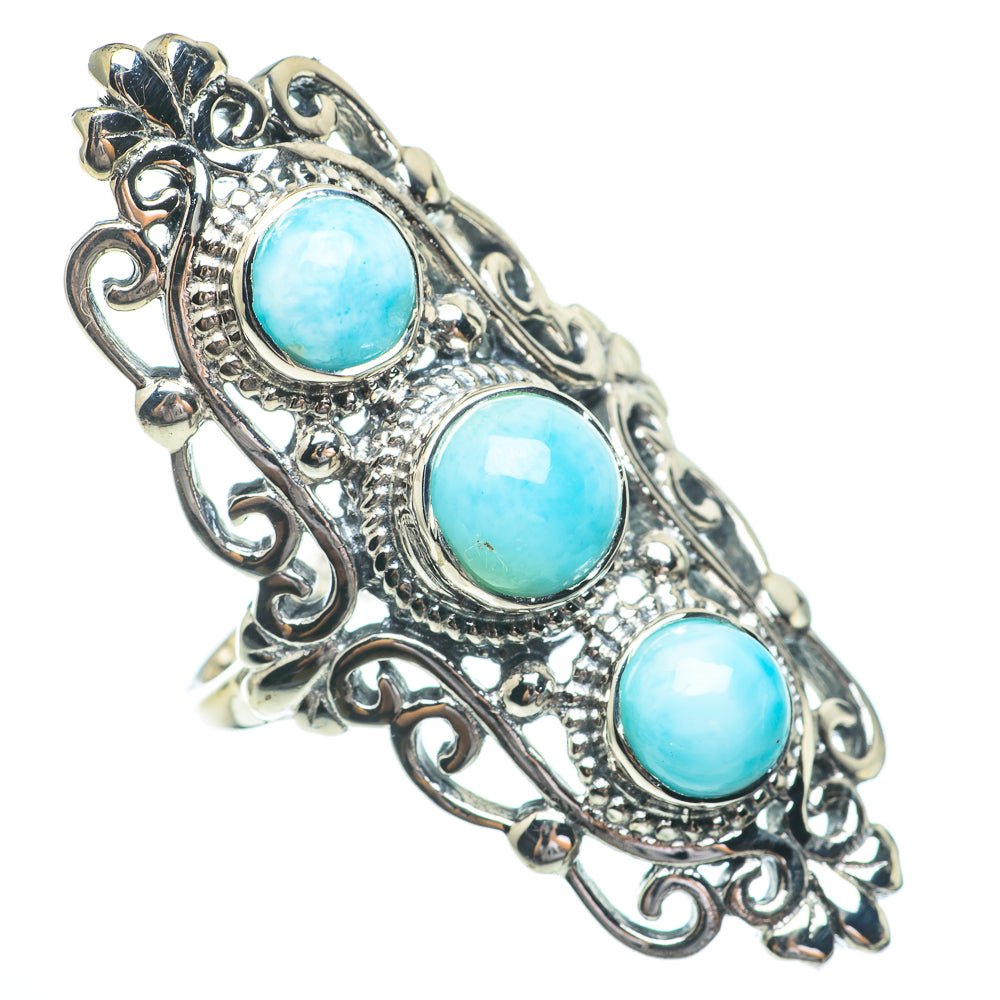 Larimar Rings handcrafted by Ana Silver Co - RING61544