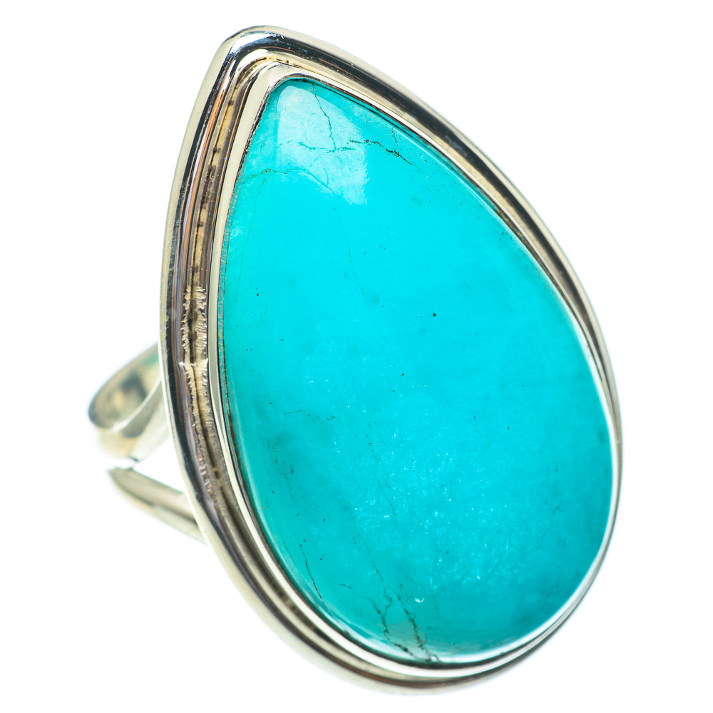Peruvian Amazonite Rings handcrafted by Ana Silver Co - RING61546