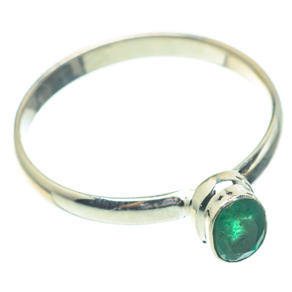 Zambian Emerald Rings handcrafted by Ana Silver Co - RING61548