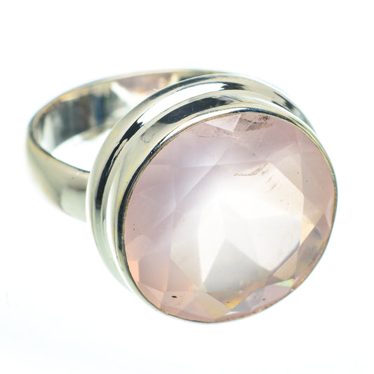Rose Quartz Rings handcrafted by Ana Silver Co - RING61560