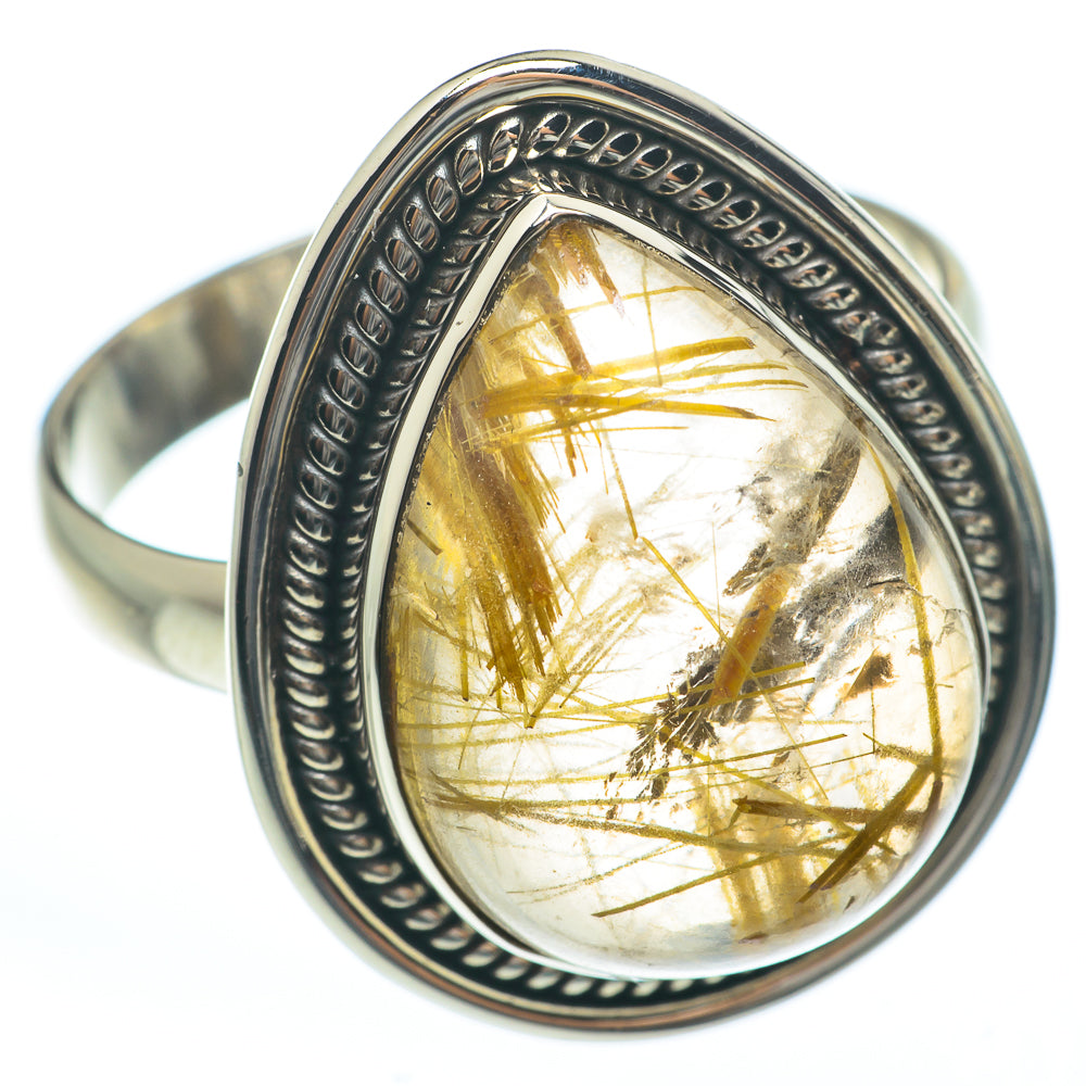 Rutilated Quartz Rings handcrafted by Ana Silver Co - RING61566