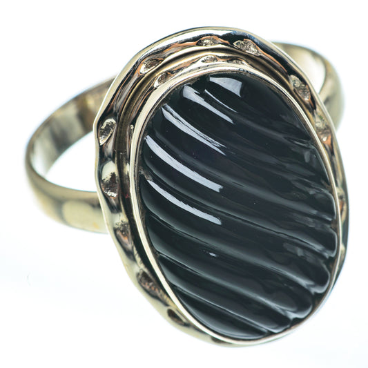 Black Onyx Rings handcrafted by Ana Silver Co - RING61569