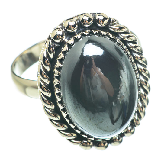 Hematite Rings handcrafted by Ana Silver Co - RING61576