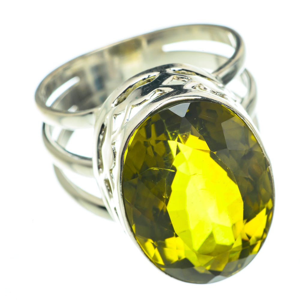 Olive Quartz Rings handcrafted by Ana Silver Co - RING61578