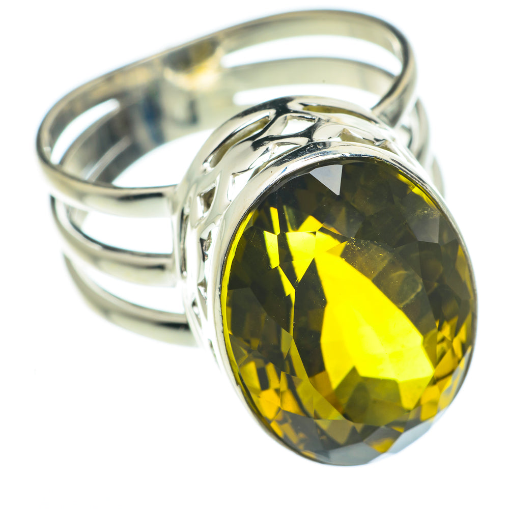Olive Quartz Rings handcrafted by Ana Silver Co - RING61582