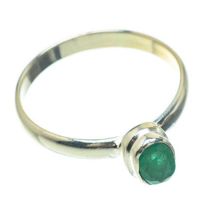Zambian Emerald Rings handcrafted by Ana Silver Co - RING61583