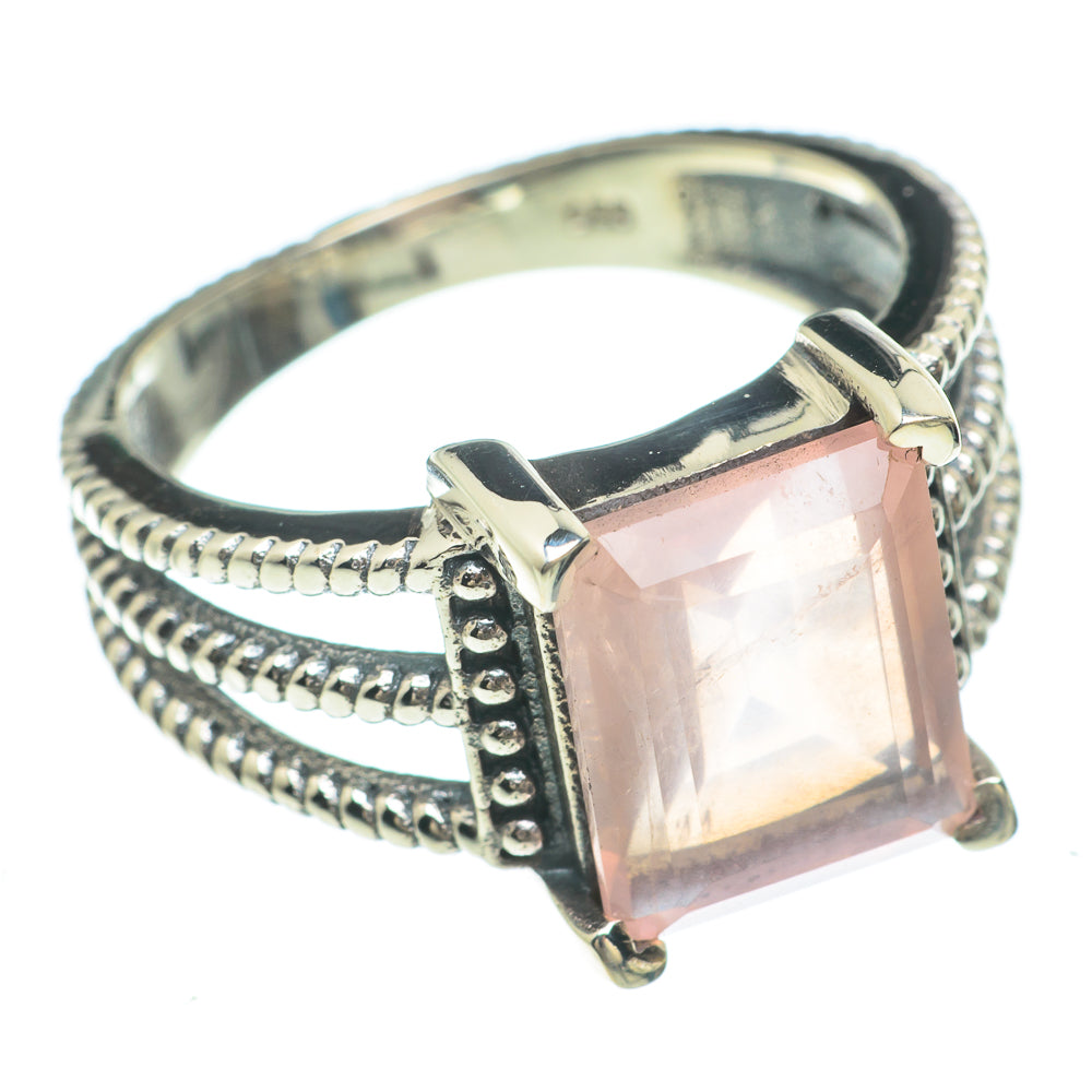 Rose Quartz Rings handcrafted by Ana Silver Co - RING61588