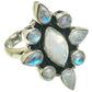 Rainbow Moonstone Rings handcrafted by Ana Silver Co - RING61599