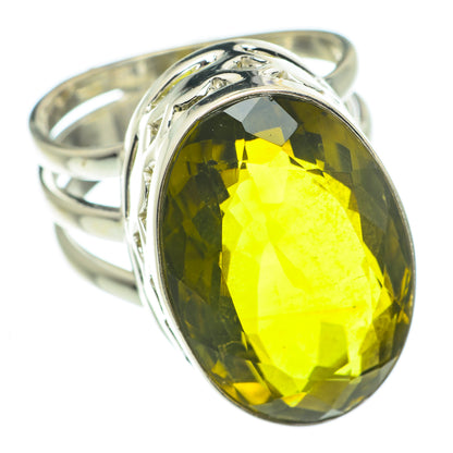 Olive Quartz Rings handcrafted by Ana Silver Co - RING61605