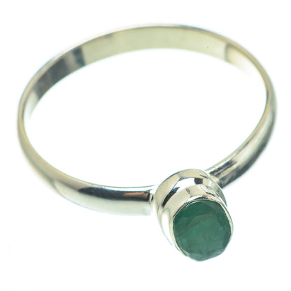 Zambian Emerald Rings handcrafted by Ana Silver Co - RING61609