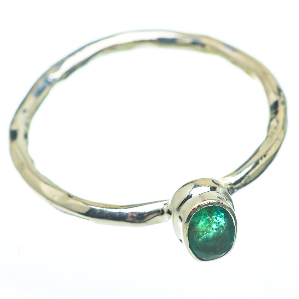 Zambian Emerald Rings handcrafted by Ana Silver Co - RING61611