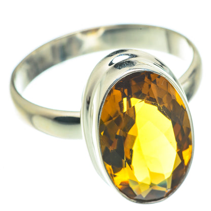 Mandarin Citrine Rings handcrafted by Ana Silver Co - RING61615