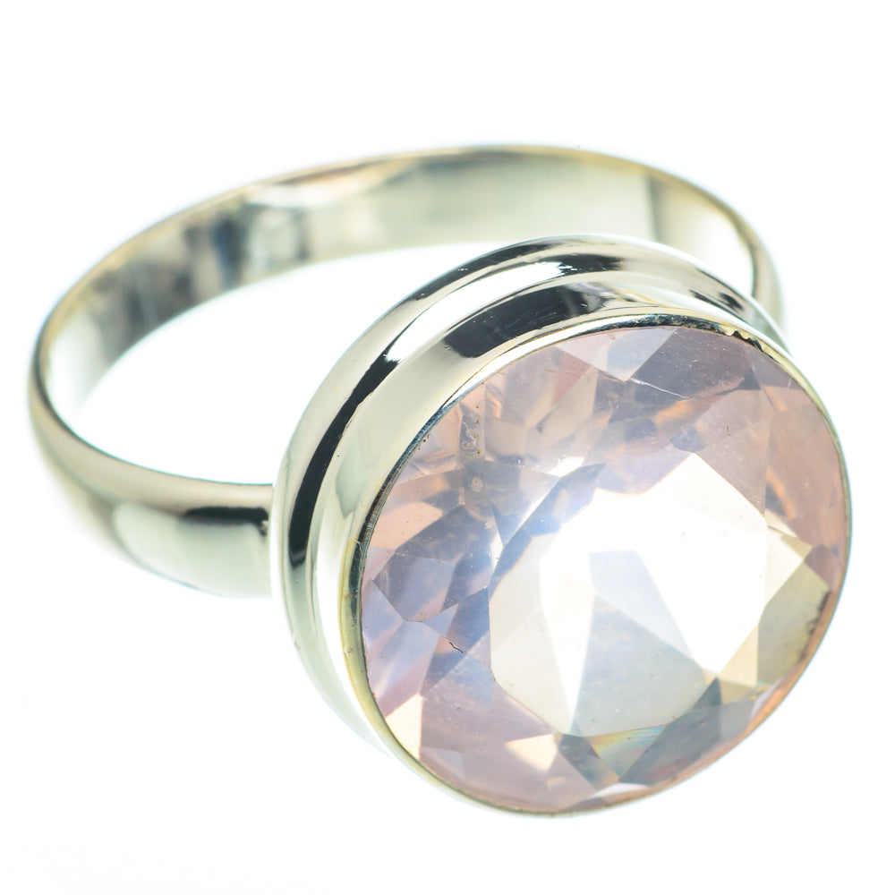Rose Quartz Rings handcrafted by Ana Silver Co - RING61616