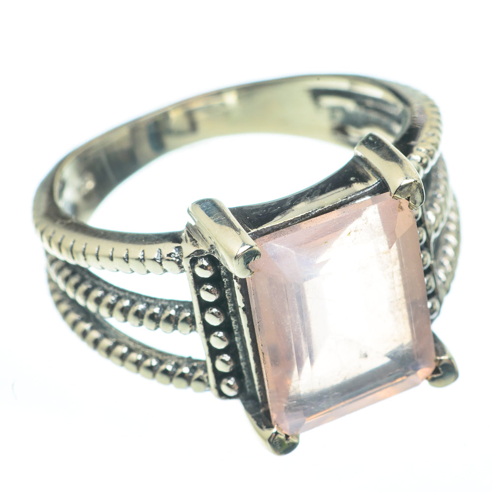 Rose Quartz Rings handcrafted by Ana Silver Co - RING61619