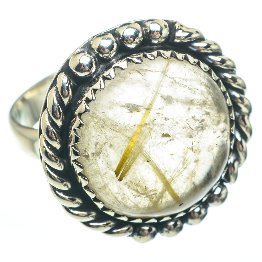 Rutilated Quartz Rings handcrafted by Ana Silver Co - RING61622