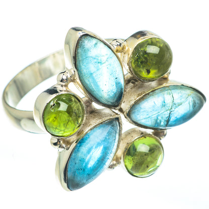 Blue Fluorite Rings handcrafted by Ana Silver Co - RING61632