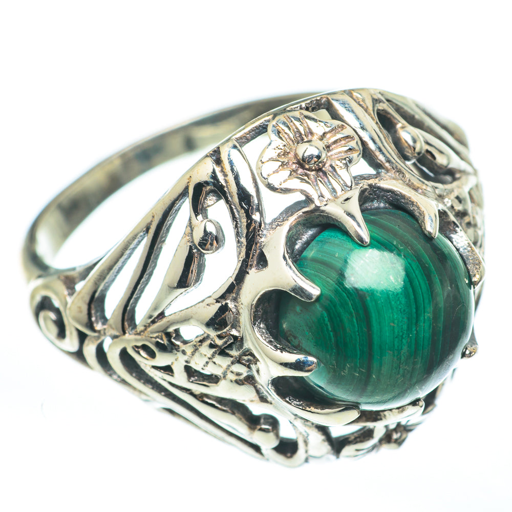 Malachite Rings handcrafted by Ana Silver Co - RING61634