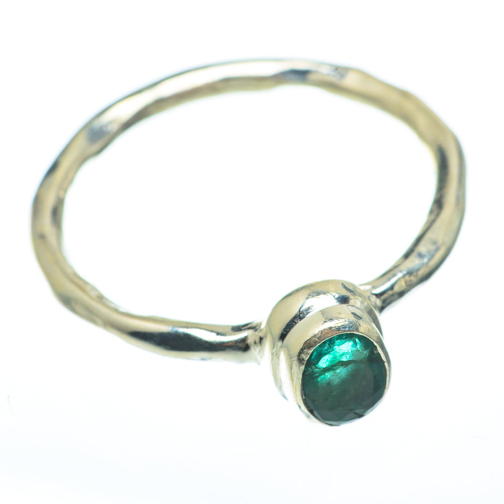 Zambian Emerald Rings handcrafted by Ana Silver Co - RING61635