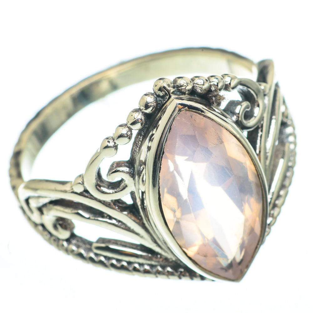 Rose Quartz Rings handcrafted by Ana Silver Co - RING61642