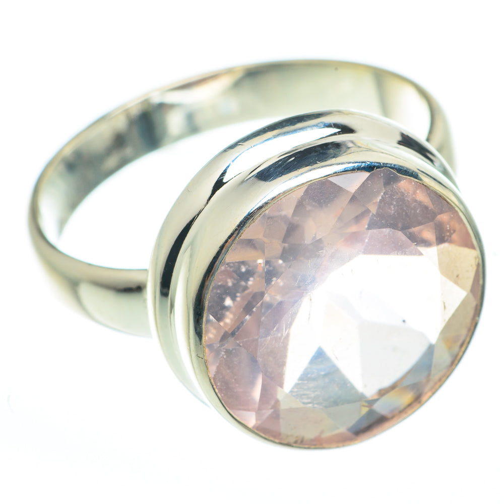 Rose Quartz Rings handcrafted by Ana Silver Co - RING61643