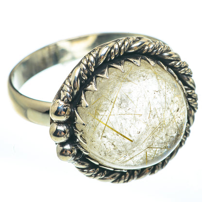 Rutilated Quartz Rings handcrafted by Ana Silver Co - RING61646