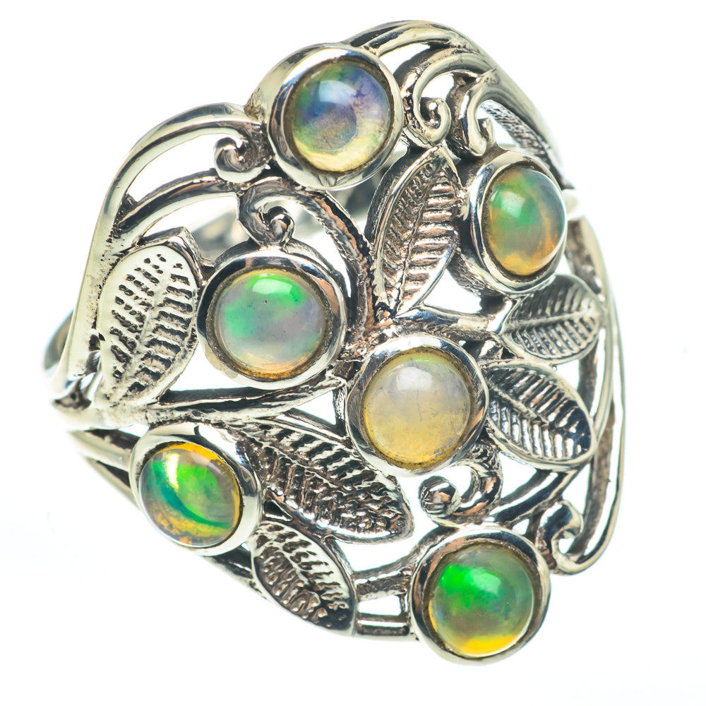 Ethiopian Opal Rings handcrafted by Ana Silver Co - RING61654