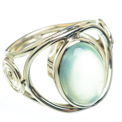 Aqua Chalcedony Rings handcrafted by Ana Silver Co - RING61657