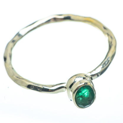 Zambian Emerald Rings handcrafted by Ana Silver Co - RING61659