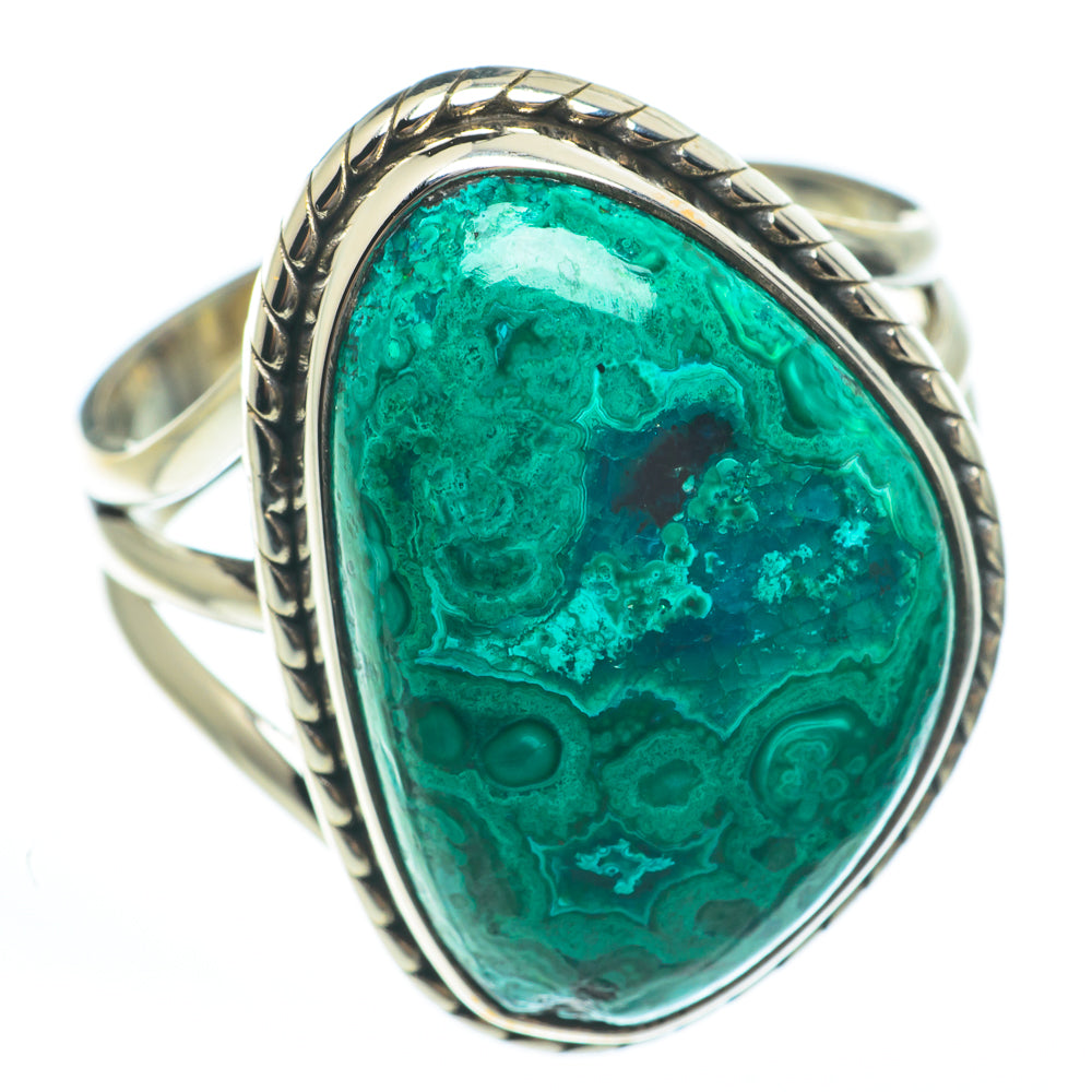 Chrysocolla Rings handcrafted by Ana Silver Co - RING61662