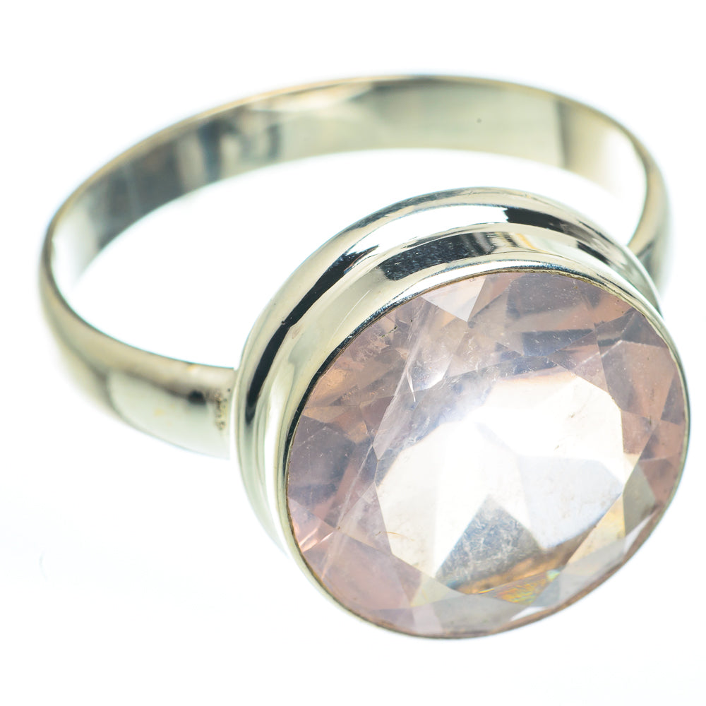 Rose Quartz Rings handcrafted by Ana Silver Co - RING61666