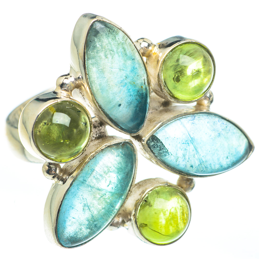 Blue Fluorite Rings handcrafted by Ana Silver Co - RING61681