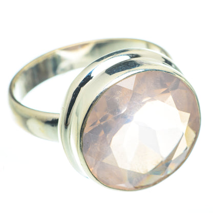 Rose Quartz Rings handcrafted by Ana Silver Co - RING61692