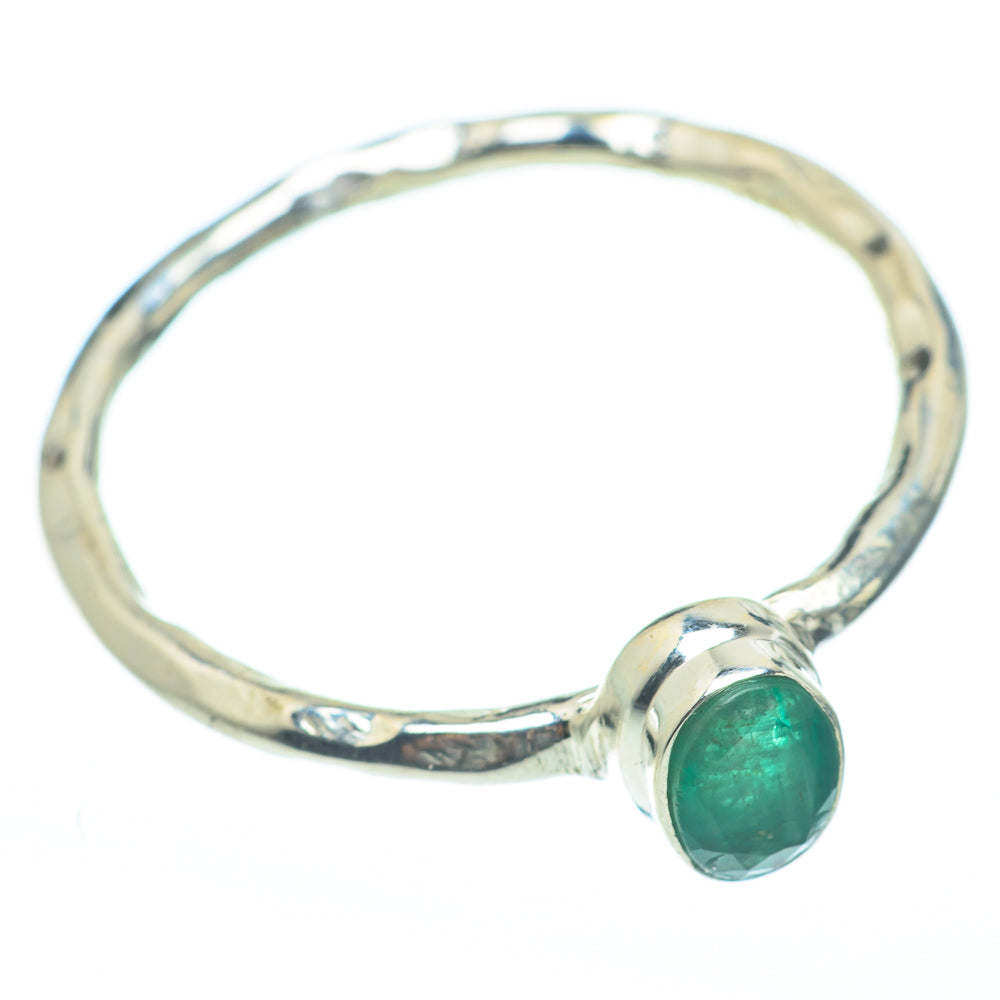 Zambian Emerald Rings handcrafted by Ana Silver Co - RING61711