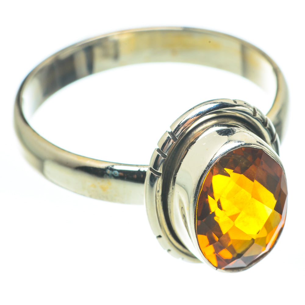 Mandarin Citrine Rings handcrafted by Ana Silver Co - RING61712