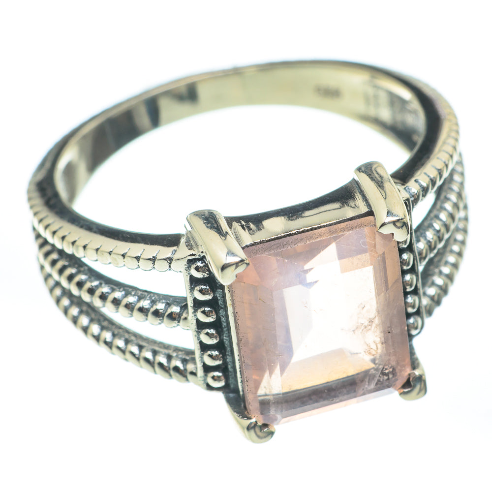 Rose Quartz Rings handcrafted by Ana Silver Co - RING61716