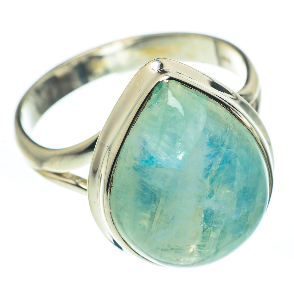 Rainbow Moonstone Rings handcrafted by Ana Silver Co - RING61731